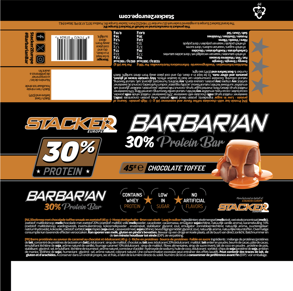 Barbarian 30 % Proteinriegel