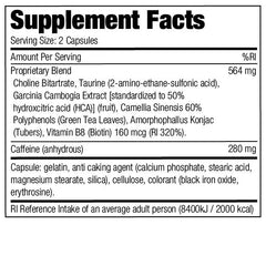 7-Phenyl Stack (USA Import) Ephedra Vrij - Stacker 2 • 100 capsules  (50 servings) • Afslanken & Vetverbranden - Supplement facts, dosering en samenstelling