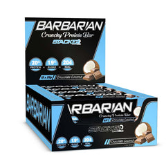 Barbarian - Stacker 2 • 15 eiwitrepen (55 gram per bar) • Eiwit & Proteine snack repen - Choco Cocos - boxshot