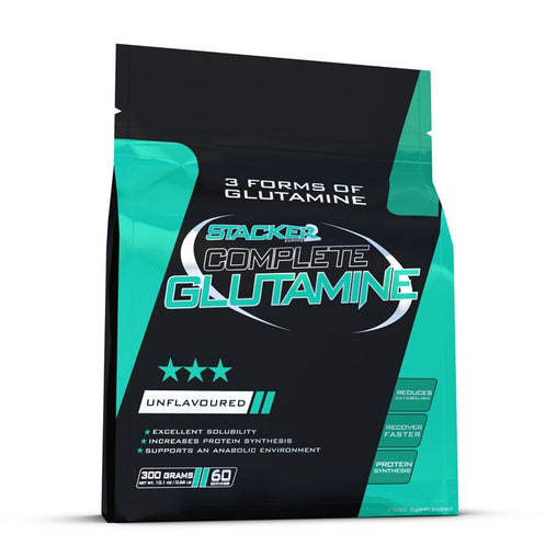 Complete Glutamine  - Stacker 2 • 300 gram (60 servings) • Aminozuren & Herstel - product packshot