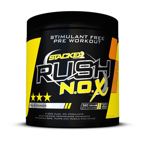 Rush NOX Stim-Free - Stacker 2 • 360 gram (30 servings) • Pre-workout / Training