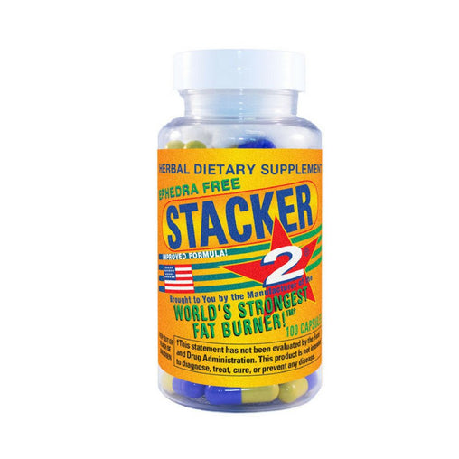 Stacker-2 (USA Import) Ephedra Vrij - Stacker 2 • 100 capsules  (100 servings) • Afslanken & Vetverbranden - product packshot