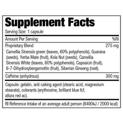 Stacker 3 XPLC (USA Import) Ephedra Vrij - Stacker 2 • 100 capsules  (100 servings) • Afslanken & Vetverbranden - Supplement facts, dosering en samenstelling