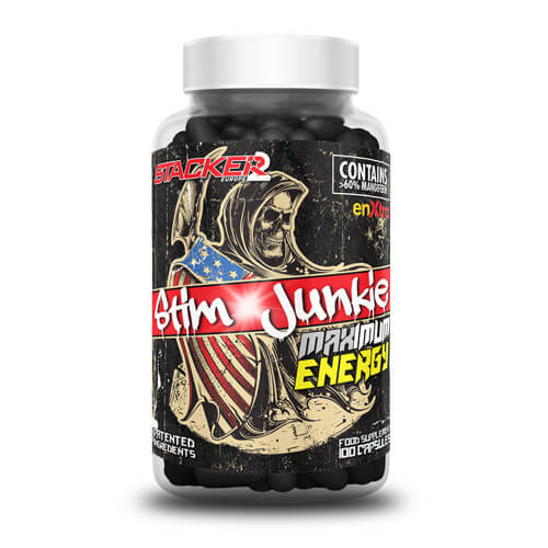 Stim Junkie (USA Import) Ephedra Vrij - Stacker 2 • 100 capsules  (33 - 100 servings) • Energie & Focus