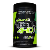 Testo 4HD Ephedra Vrij - Stacker 2 • 120 capsules • Testosteron Verhogen met Booster