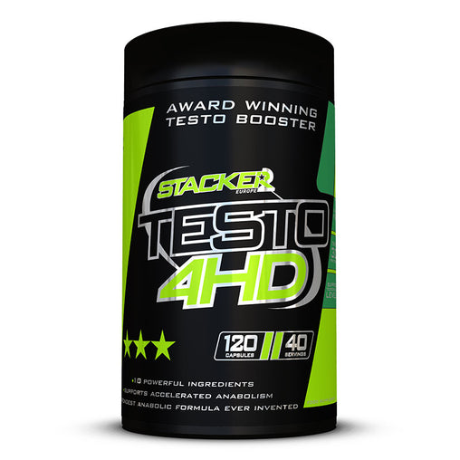 Testo 4HD Ephedra Vrij - Stacker 2 • 120 capsules • Testosteron Verhogen met Booster
