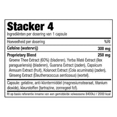 Stacker 4 Ephedra Free (100 capsules) - Afslanken / Fatburner / Vet verbranden - Supplement facts / samenstelling / dosering